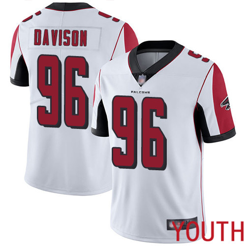 Atlanta Falcons Limited White Youth Tyeler Davison Road Jersey NFL Football #96 Vapor Untouchable